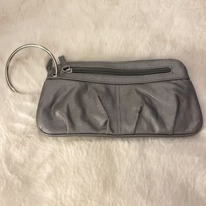 Xhilaration’s Gray Faux Leather Bangle Wristlet
